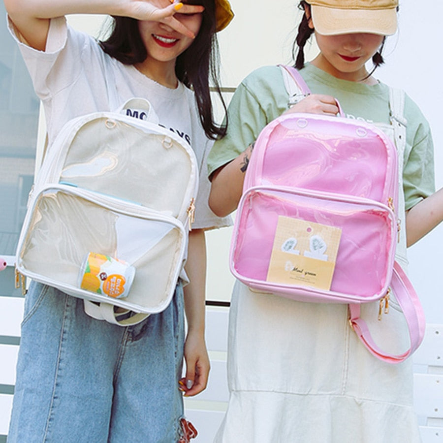 Cute Transparent Women Backpack