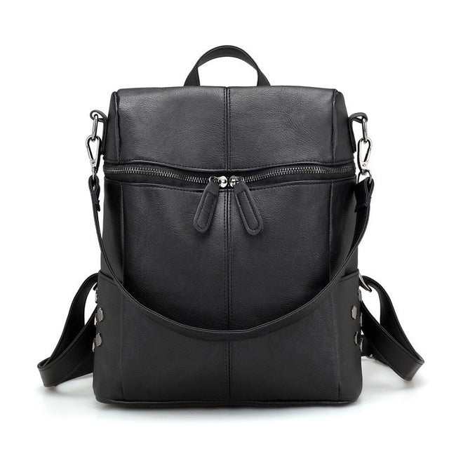Leather Fashion  Backpack
