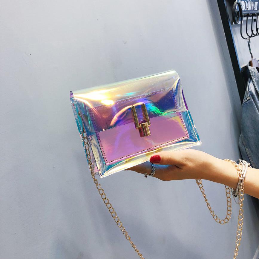 Fashion Laser Transparent Bag