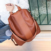 Drawstring  Leather Backpack